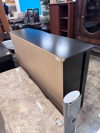 Black Wooden 8-Drawer Dresser