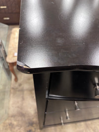 Black Wooden 8-Drawer Dresser
