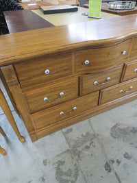 60"W 8-Drawer Solid Wood Dresser