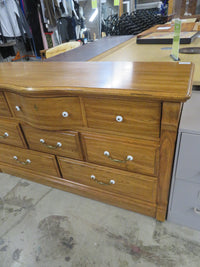 60"W 8-Drawer Solid Wood Dresser