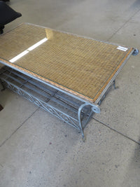 41"W Wrought Iron Coffee Table