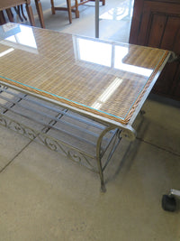 41"W Wrought Iron Coffee Table