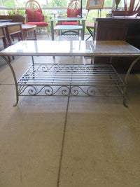 41"W Wrought Iron Coffee Table