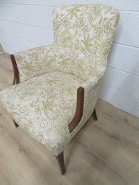 26"W Armchair in Gold Fabric