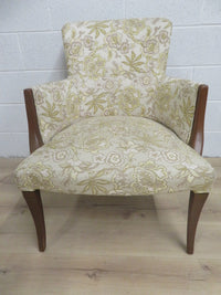 26"W Armchair in Gold Fabric