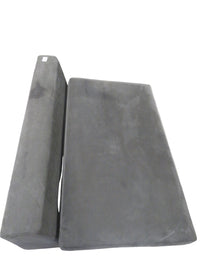 Partial Sectional Couch Grey Fabric