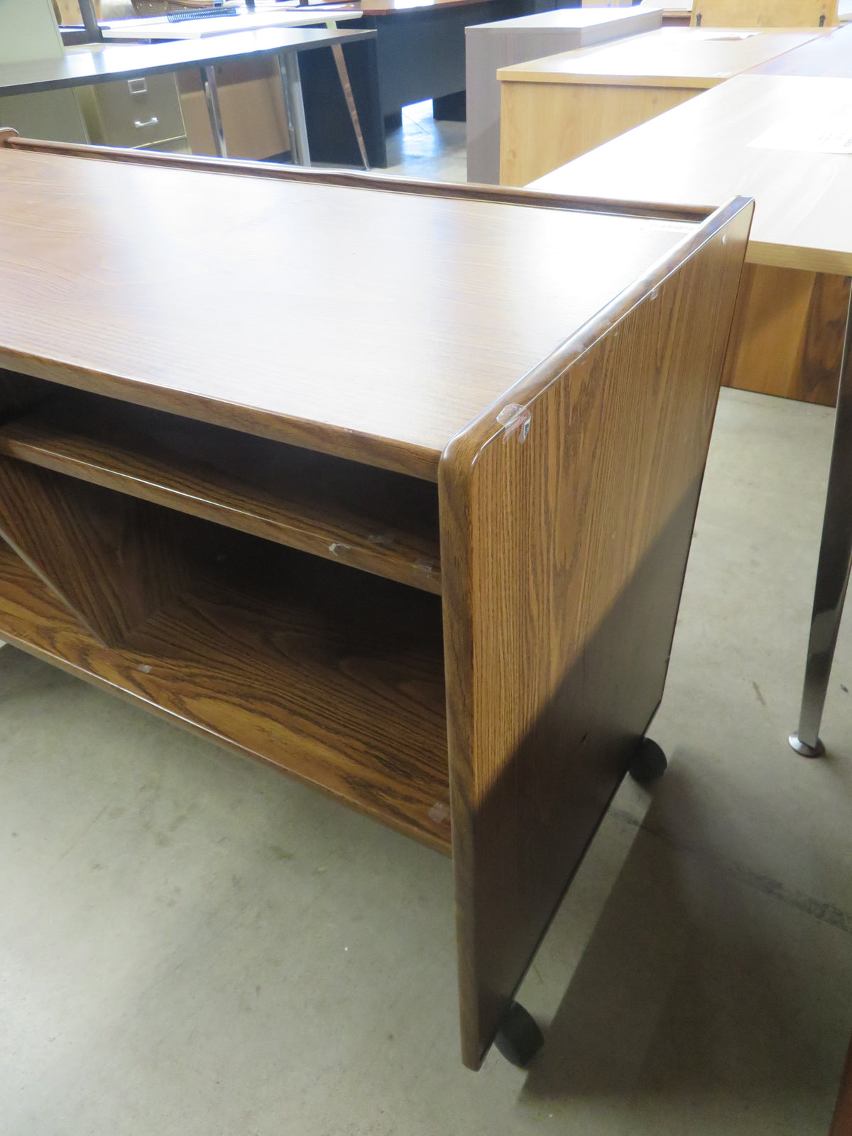 47"W Faux Wood Desk