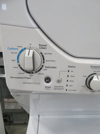 24"W Stackable Washer and Dryer in White