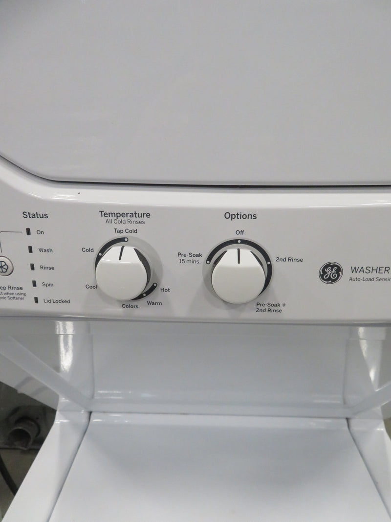 24"W Stackable Washer and Dryer in White