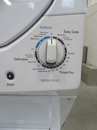 24"W Stackable Washer and Dryer in White