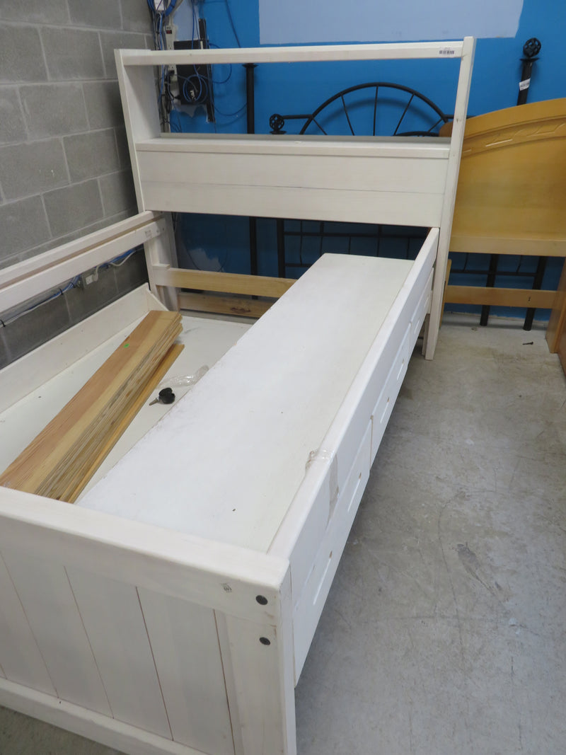 57.5"W Bed Frame with Storage - Full