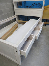 57.5"W Bed Frame with Storage - Full