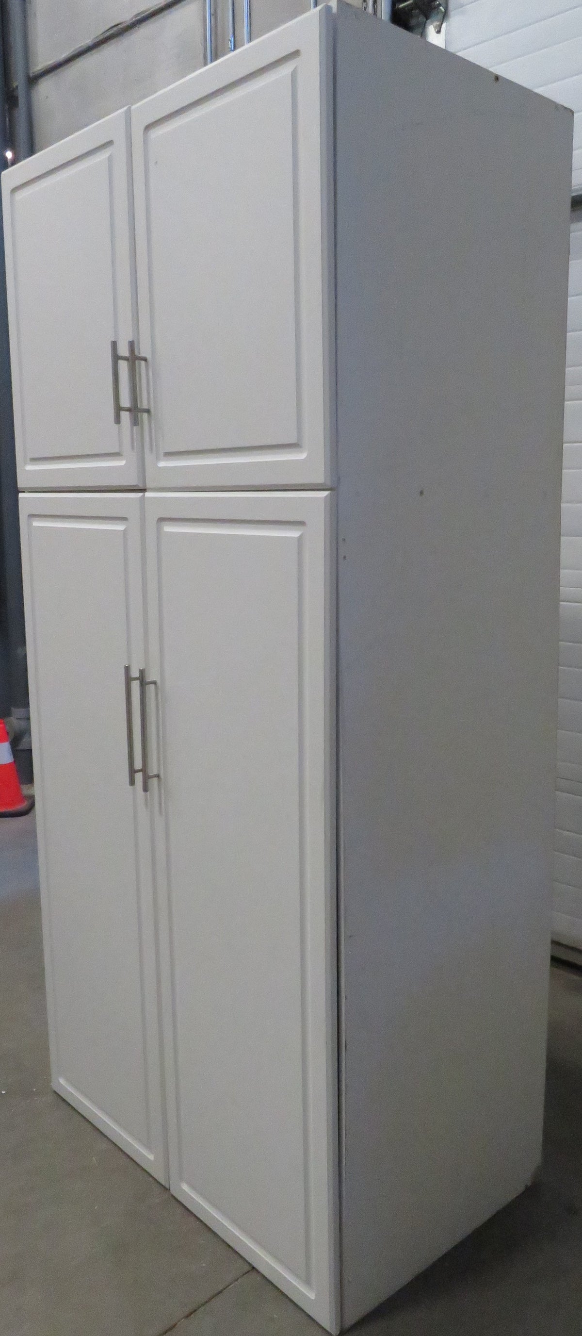 88" Tall White Kitchen Pantry with 4-Doors