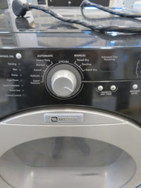 27"W Electric Front Load Dryer in Black