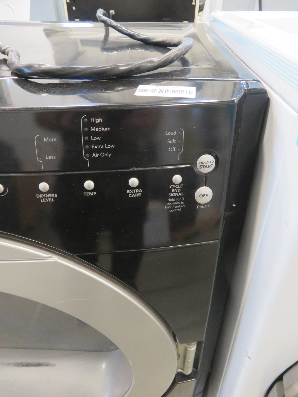 27"W Electric Front Load Dryer in Black