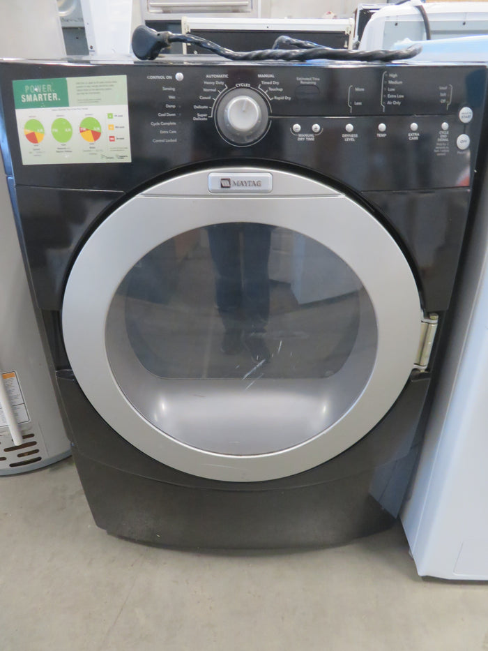 27"W Electric Front Load Dryer in Black