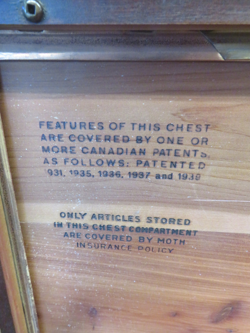 44"W Cedar Lined Chest with Single Drawer