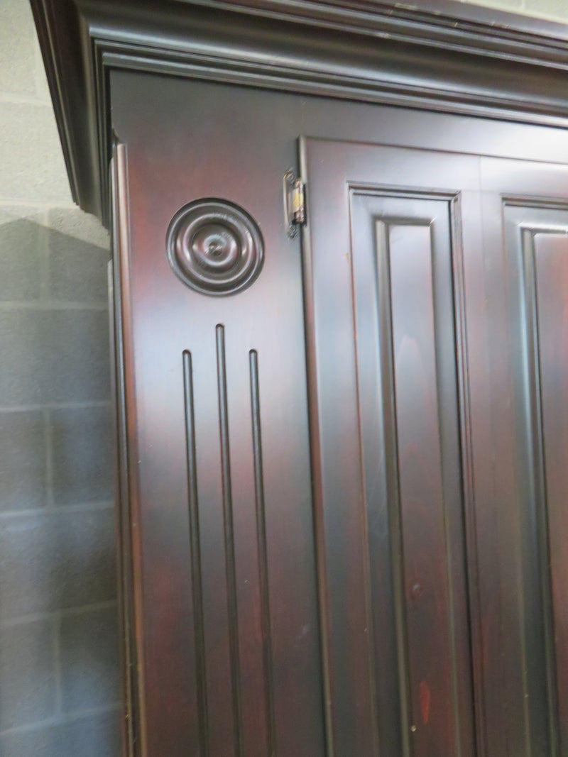 53.5"W 2-Piece Media Centre in Dark Stained Wood
