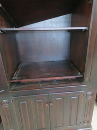 53.5"W 2-Piece Media Centre in Dark Stained Wood