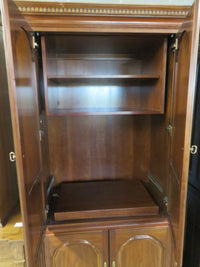 36"W Media Centre in Light Stained Wood