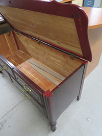48"W Cedar Lined Chest with Faux Drawers