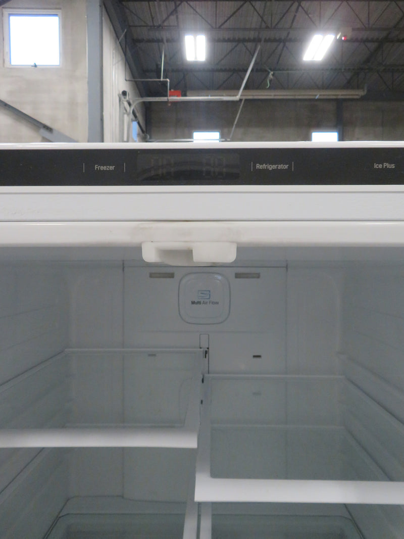 30"W Side by Side Fridge/Freezer with Lower Freezer Drawer in White