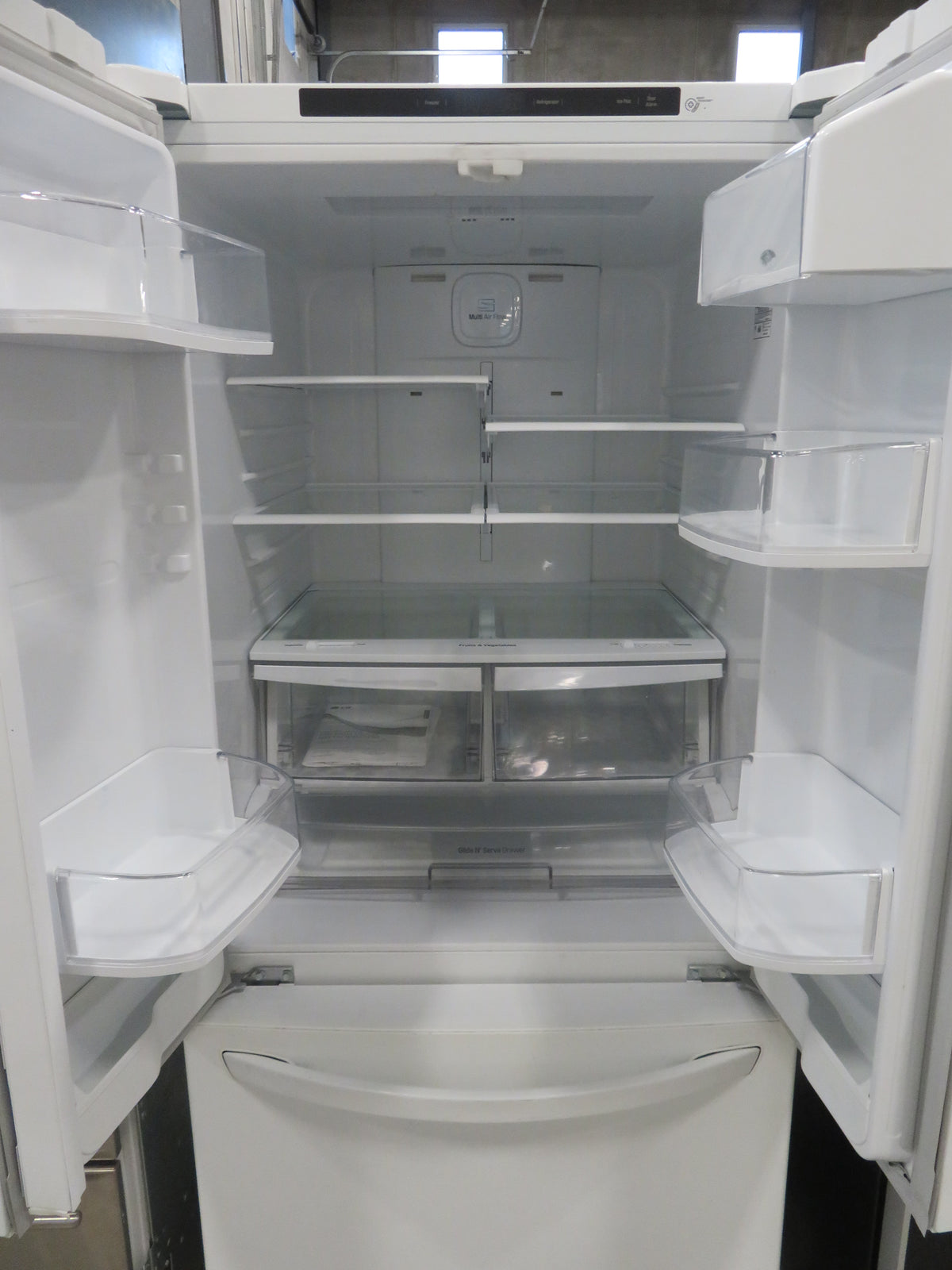 30"W Side by Side Fridge/Freezer with Lower Freezer Drawer in White