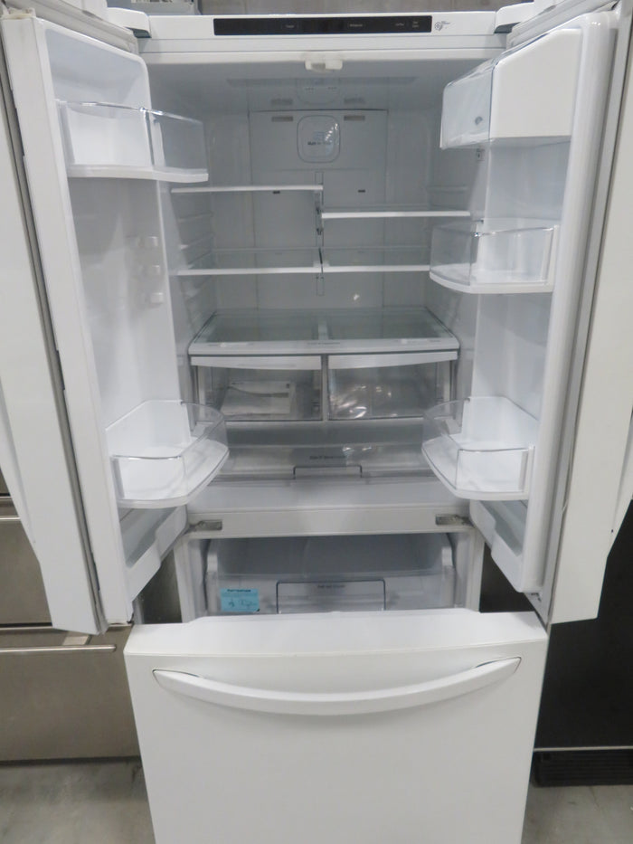 30"W Side by Side Fridge/Freezer with Lower Freezer Drawer in White