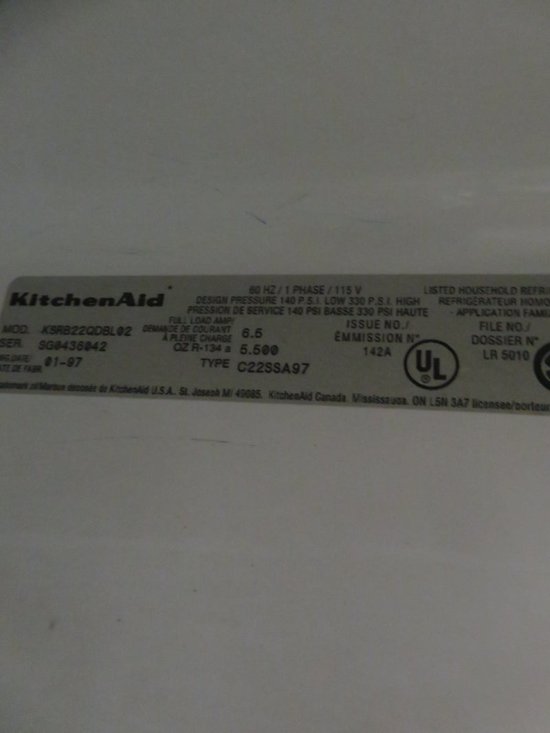 32"W Side by Side Fridge/Freezer with Ice Maker