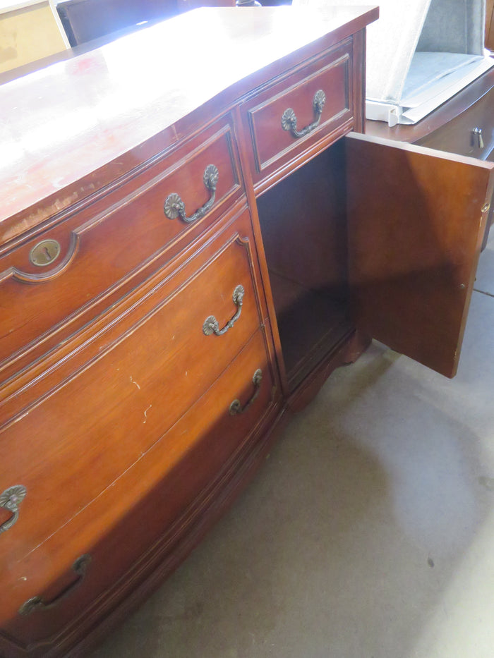 58"W Vintage Solid Wood Side Board