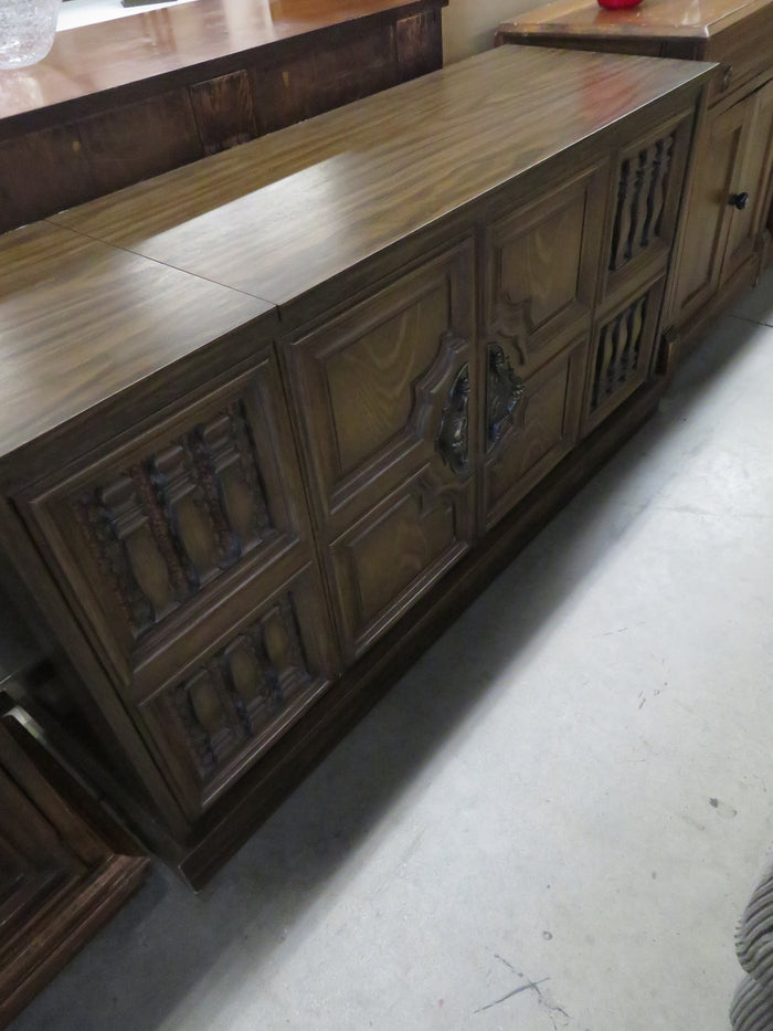 Vintage Audio Unit with Vinyl Record Player and 8 Track