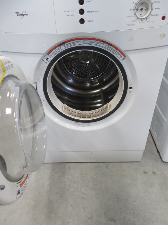 23.5"W Electric Front Load Dryer in White