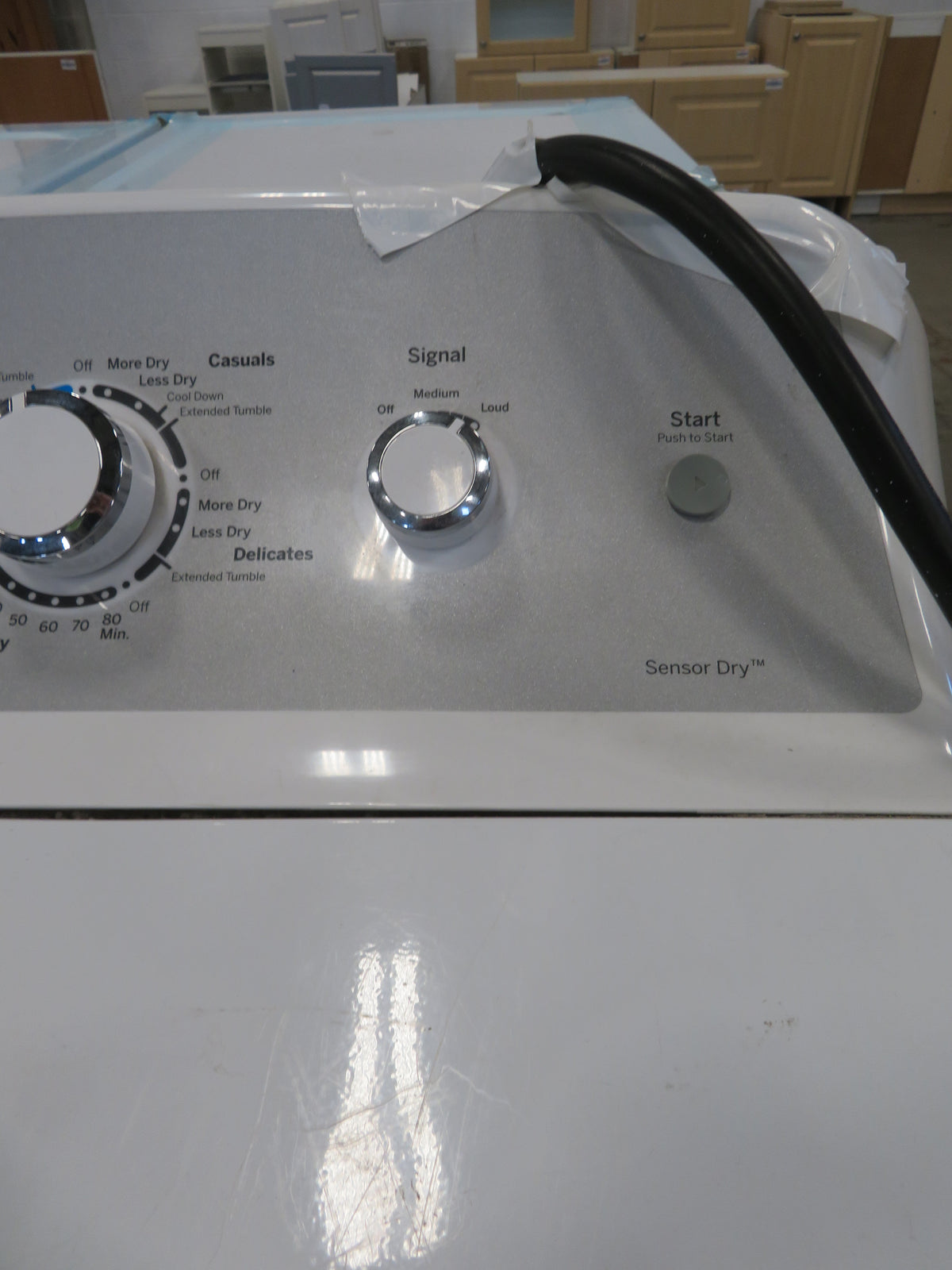 27"W Electric Front Load Dryer in White
