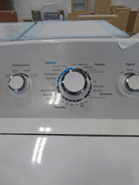 27"W Electric Front Load Dryer in White