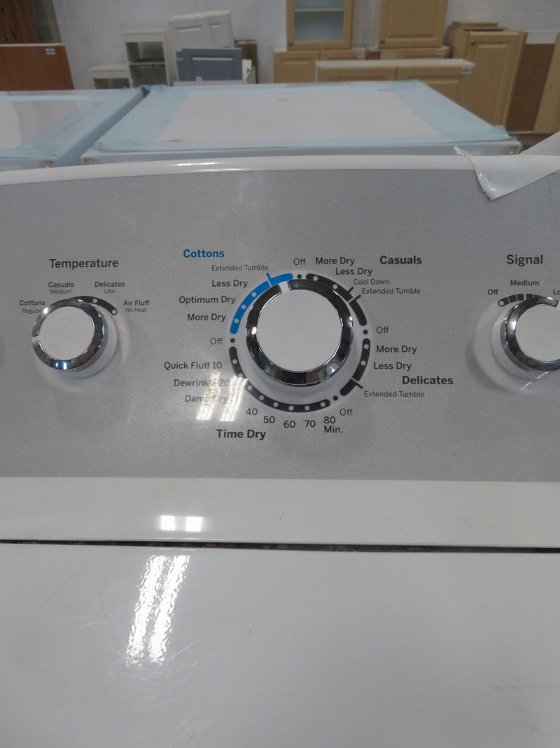 27"W Electric Front Load Dryer in White