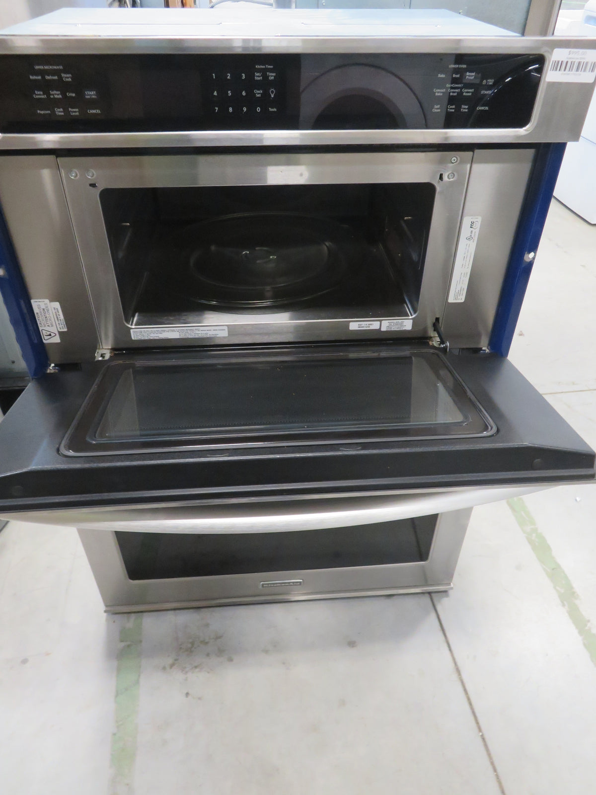 30"W Kitchenaid Double Wall Oven Stainless steel