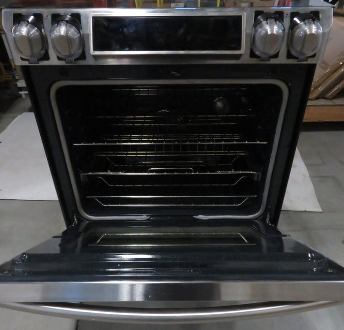 5-Burner Flat Top Electric Slide In Stove - Stainless