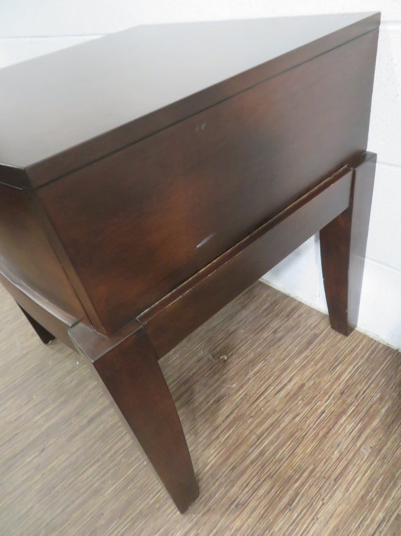 Single Drawer Wooden Side Table