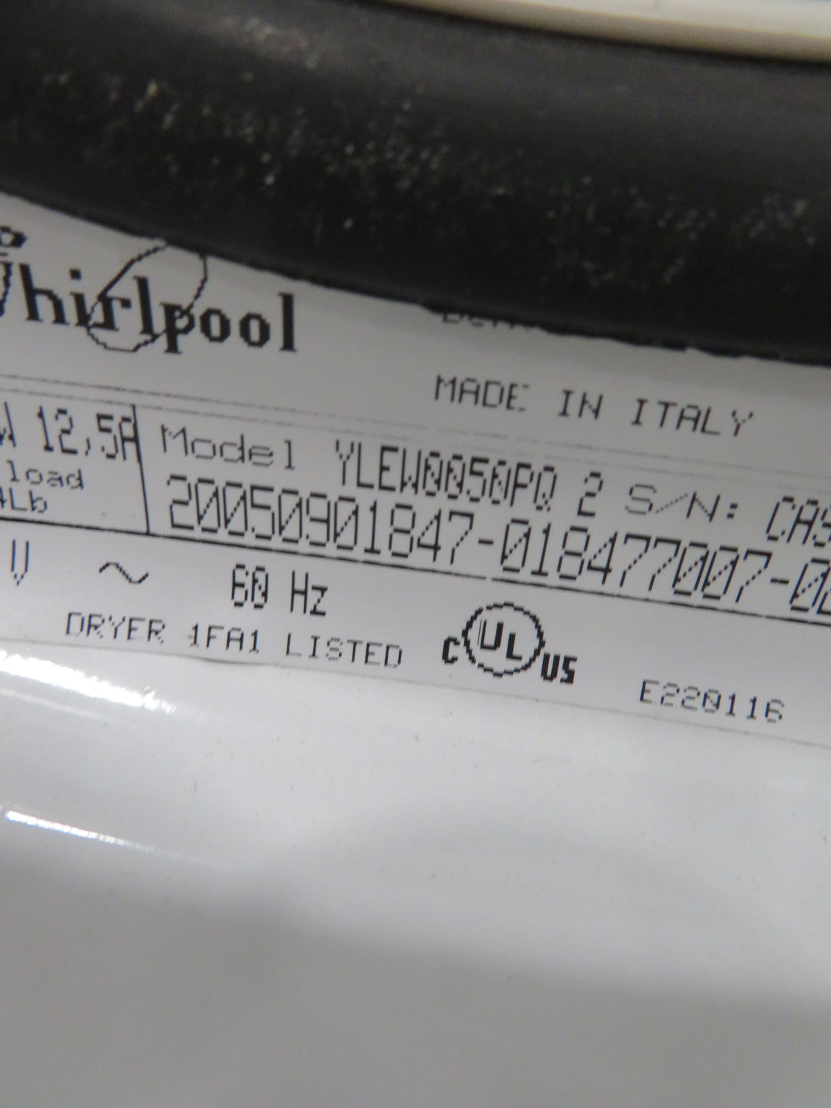 23.5"W Electric Front Load Dryer in White