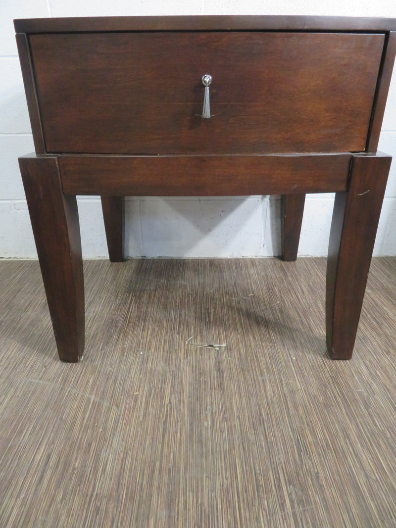 Single Drawer Wooden Side Table