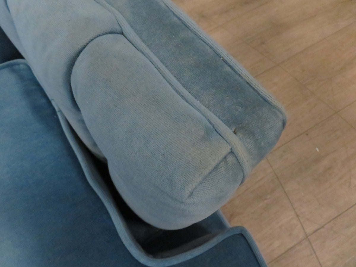 Blue Cushioned Sofa Chair