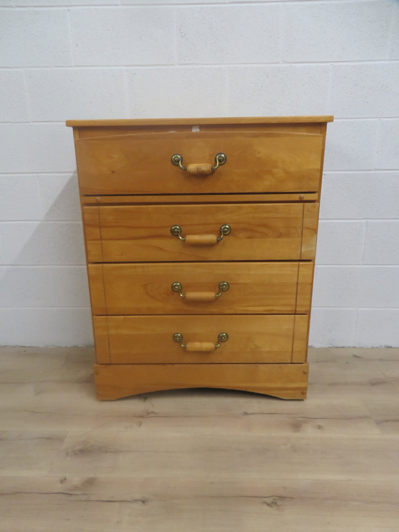31"W  4-Drawer Dresser in Wood