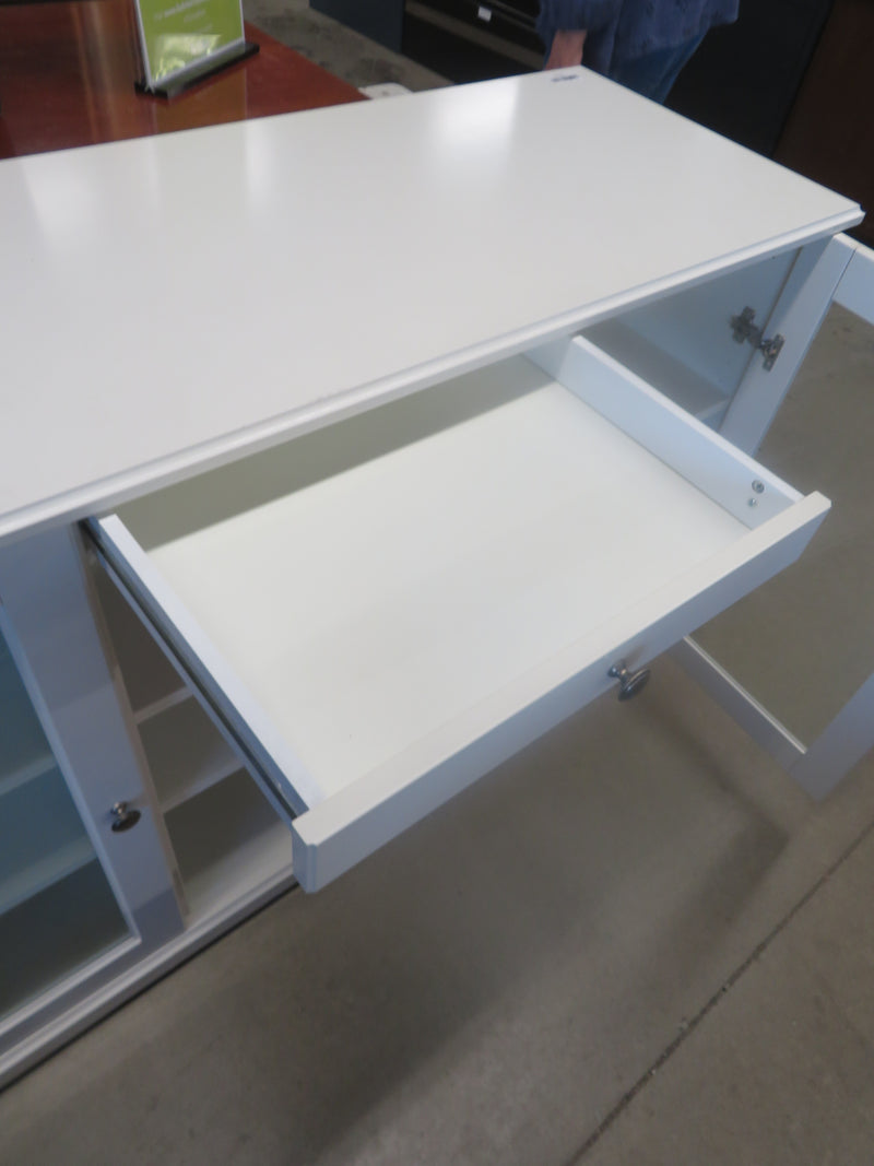 57"W White Side Board