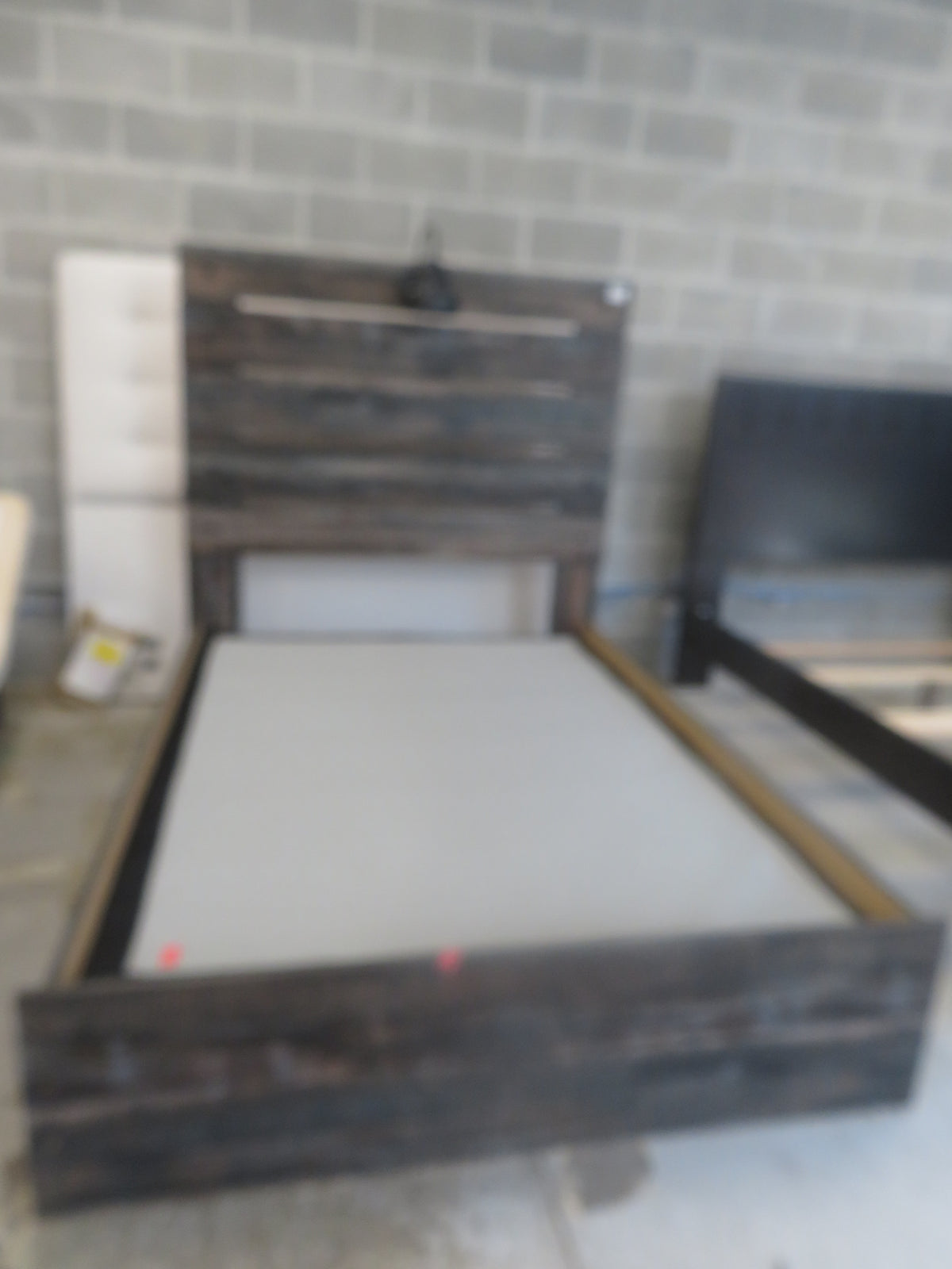 57"W Wooden Bed