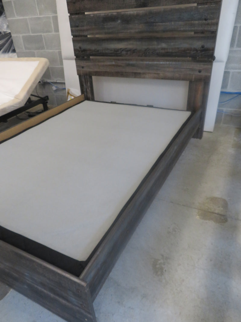 57"W Wooden Bed