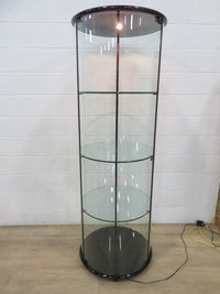 Round Glass China Cabinet