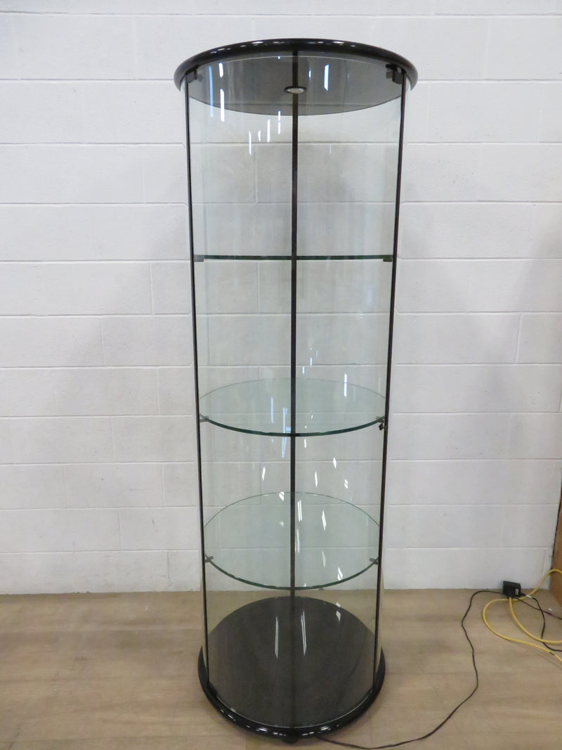 Round Glass China Cabinet