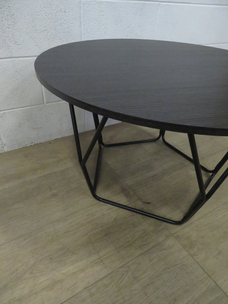 Coffee Table with Black Wooden Top