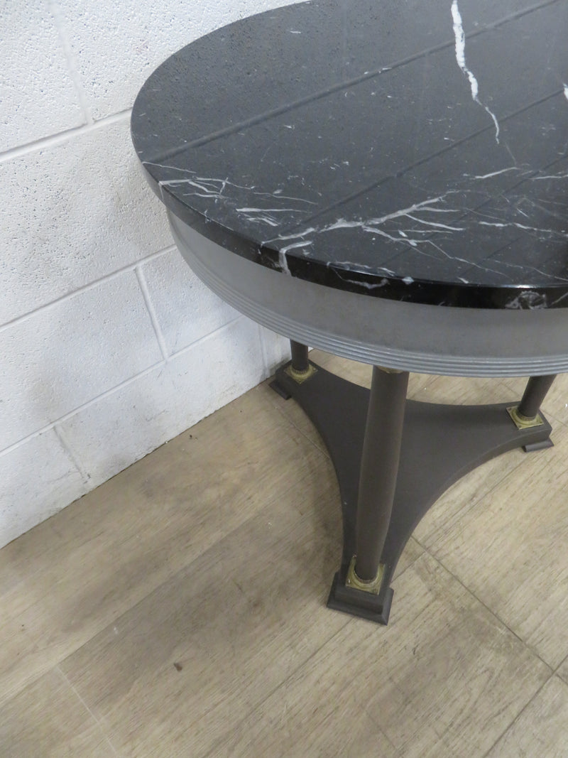 Single Drawer Side Table with Marble Top