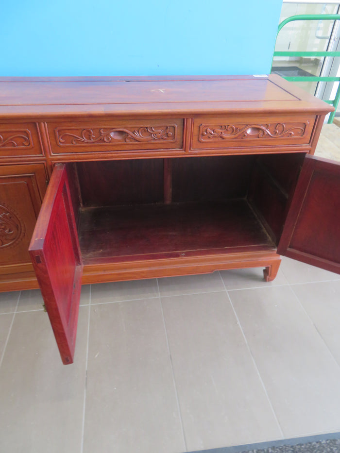 71"W Wooden Side board